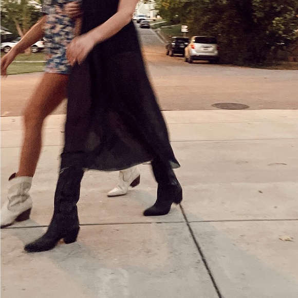 Free People Madeline Dotted Slip Midi Dress - Picture 7 of 8